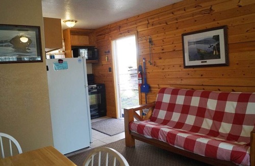 Iron River Apartment | Deer Tail Lodge #10 on Lake Delta near Iron River, WI