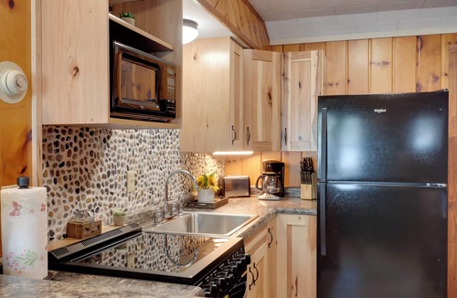 Conover Cabin | Dock + Views: Wooded Cabin on South Twin Lake