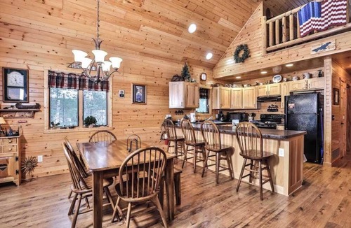 Eagle River House | Dog-friendly lakefront lodge with firepit, dock, & gas fireplace