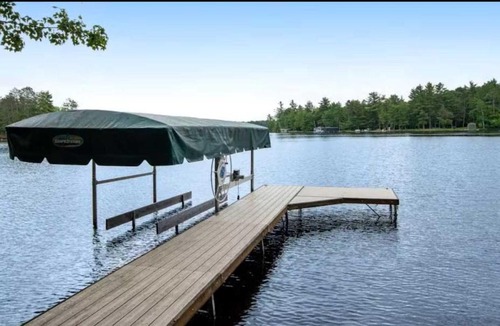 Eagle River House | Dog Friendly Lakefront Escape Dock Fire pit game room