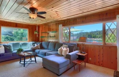 Bass Lake House | Family Cabin with Private Dock and Sleeps 11