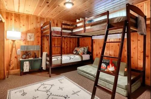 Bass Lake House | Family Cabin with Private Dock and Sleeps 11