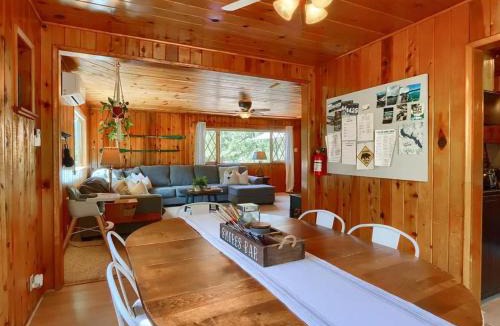 Bass Lake House | Family Cabin with Private Dock and Sleeps 11