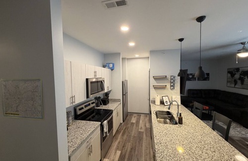 Speedway Apartment | Fast Lane Flat: Walk to Track, Dining & Parking