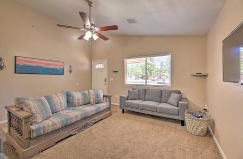 Torreon House | Fenced Yard, Fire Pit: Quiet Show Low Home!