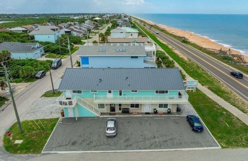 Flagler Beach Apartment | Flagler Beach! 1-BR Condo with Ocean Views, King Bed & Outdoor Shower