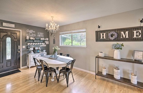 Pine Grove House | Forest-View Deck + Fire Pits: Pine Grove Retreat!