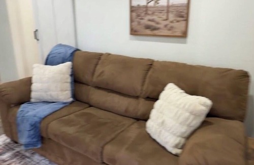 Ardmore Apartment | Freshly remodeled 2BR modern rustic duplex in Ardmore, OK. Features King & Queen beds, open living area, full kitchen, and private access. Minutes from dining, shopping, and parks—perfect for business trips, extended stays, or weekend getaways.