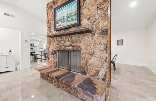 Merritt Island House | Furnished Retreat! Heated Pool, Spa, Game Room, and 4 King Beds!