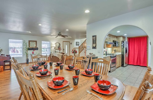 Pinetop-Lakeside House | Game Room, Yard, Deck & Fireplace: Lakeside Home