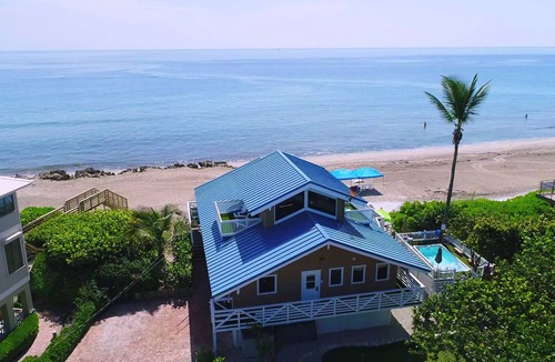 Stuart House | Gemini Beach: 7 BR/4.5BA FL Beach House on 2 beaches, 2 Heated Pools + Dock!