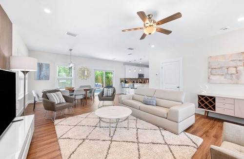 Butler Beach House | Heated Pool Oasis Arcade + Games Walk to Beach