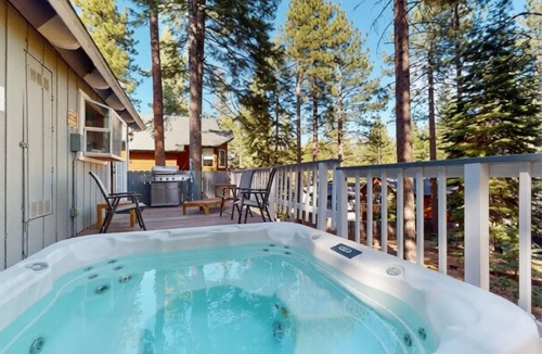 Montgomery Estates Ski Chalet | Heavenly Retreat w Hot Tub - Firepit - Arcade