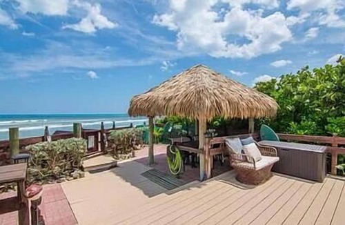 Ambersand Beach House | Historic Ocean Front House with private Beach! Guesthouse included & Dock!