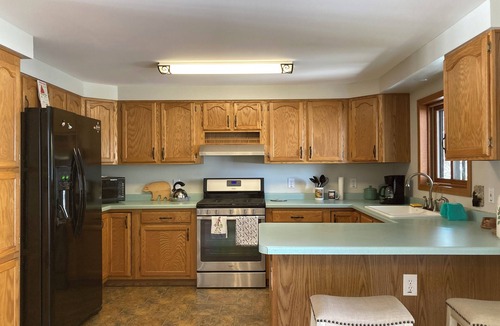 Cheboygan House | Home on Lake Huron with sandy beach and beautiful yards in Cheboygan, Michigan