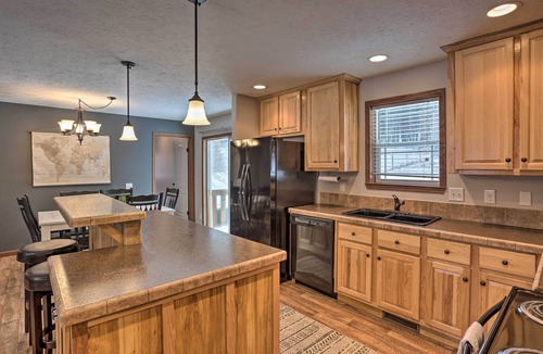 Sturgis House | Idyllic Sturgis Home w/Fire Pit & Large Deck!