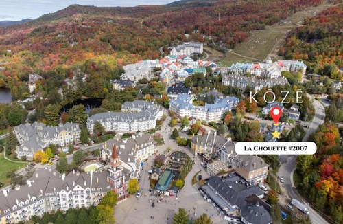 Mont-Tremblant Pedestrian Village Apartment | La Chouette Ski out Condo on the Voyageur Trail