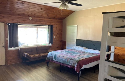 Graham Apartment | Lake front Cabin #11 with Porch - Cabin with kitchen, steps from Possum Kingdom Lake