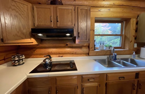 Christmas Cabin | Lake Superior Beachfront Cabin Private Sandy Beach & Grand Island Views