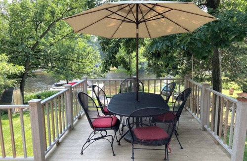 Wautoma House | Lakefront Home with Sandy Walk-In Shoreline & Private Pier on Lake Morris Chain
