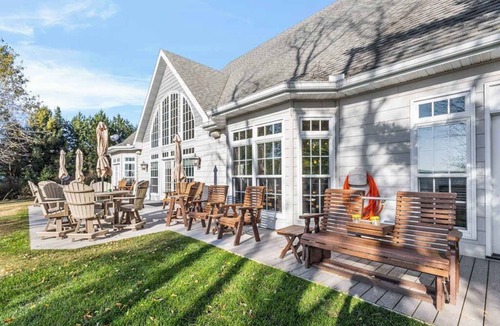 Phelps House | Lakefront retreat with hot tub, water view, game room, home theater & dock