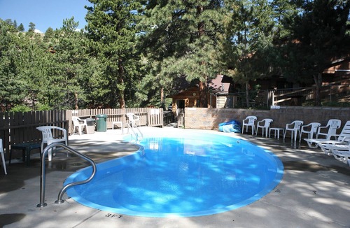 Estes Park Ski Chalet | Large Studio Style Suite with Personal Patio with Grill