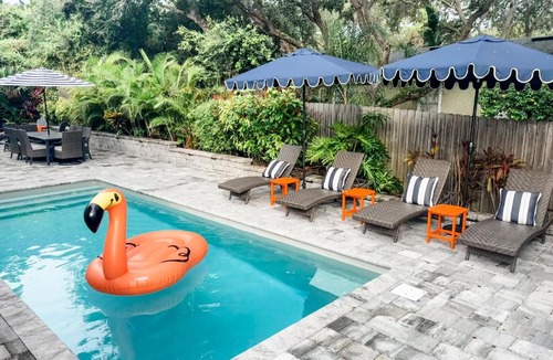 Vilano Beach House | Luxury Beach Home - Sauna Pool Spa Games Cart