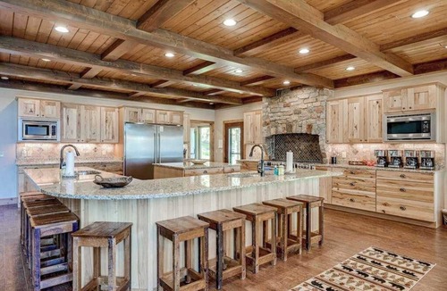 Eagle River House | Luxury lakefront home with high-speed WiFi, dock, private beach, & theater room