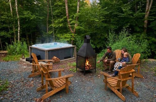 Pine Hill Ski Chalet | Mini Chalet Assinie Spa Privé, Nature & Golf