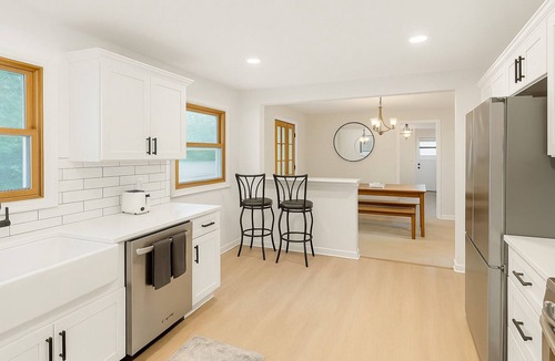 South Euclid House | Modern 3BR + Office Dog-Friendly w/Fenced Yard