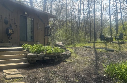Ortonville Cabin | Modern Cabin in the Woods with WiFi, AC