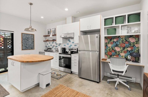 West Woodland House | Modern Home in Ballard - Workspace and EV Parking