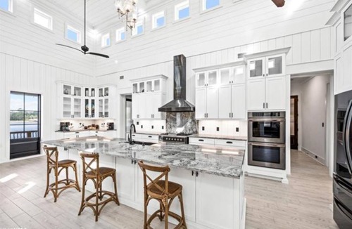 Gulf Shores House | New, bayfront custom home with pier for your boat plus outside deck