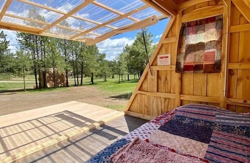 Custer Cabin | NEW! Glamping A-Frames, Stargazer 2 at Dakota Dream