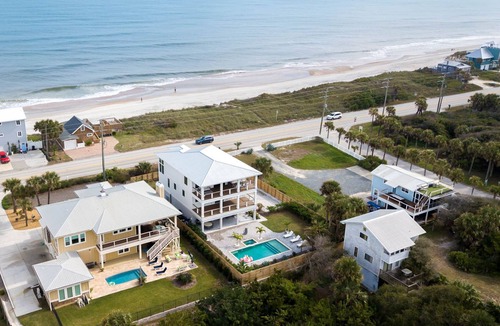 Vilano Beach House | New luxury beach-house with large heated pool and spa with 360 views.