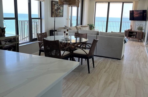 Fort Pierce Shores Condo | Oceanfront corner unit with wrap-around balcony