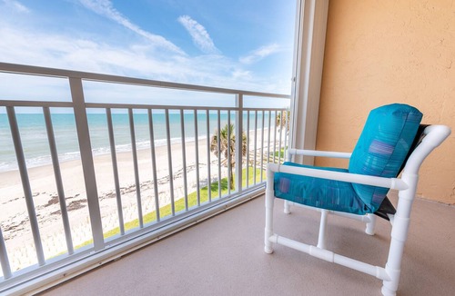 Indian Harbour Beach Condo | Oceanfront 2BR Condo 3rd Floor Balcony Views, Unit 307