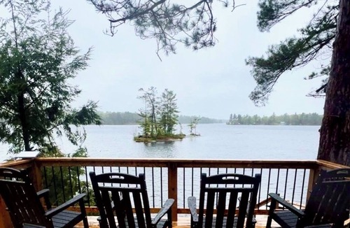 North Frontenac Cabin | Peaceful Lakefront Cottage - Large Deck, Dock & Rustic Outdoor Charm