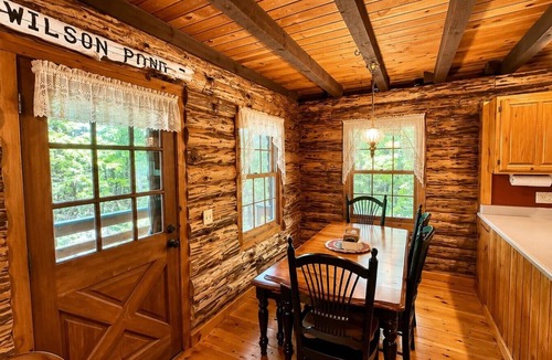 Greenville Cabin | Pet Friendly Cabin with Direct access to Wilson Pond