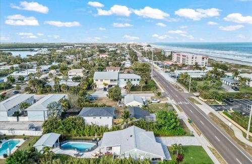 Cocoa Beach Villa | Private Pool, Backyard, and Steps to the Beach