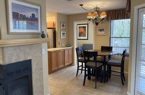 Tucson Condo | Refreshing Desert Oasis: View, Sparkling Pool, Massage Chair, Remote Work Ready