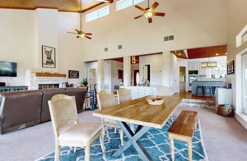 Spicewood House | Regal riverfront home with 2 cabins - 2 miles to marina