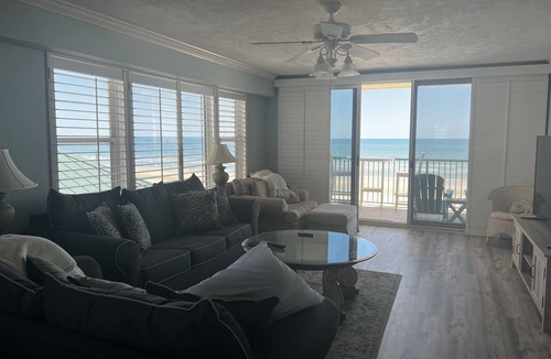Ponce Inlet Condo | Roomy Oceanfront Retreat with Endless Views