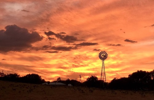 Energy Cabin | Rustic cabin with peaceful view of windmill, pond and great sunsets. Gated.