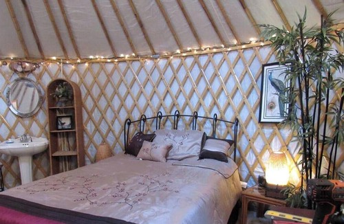 Claxton Cabin | Rustic Luxury: Riverfront Yurt Glamping in Claxton, Georgia