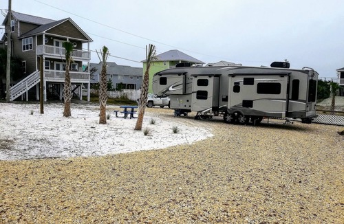 Cape San Blas RV Rental | Saylor's Sunset RV Lot Beautiful Gulf and Bayfront View w/Deeded Beach Access