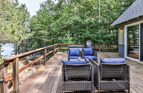 Eagle River House | Secluded 3 Story Lake Front Home with large deck, private pier, C/A & More!