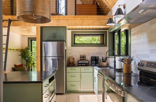 Cana House | Secluded Cabin with King Bed and Fire Pit on 48 Private Acres