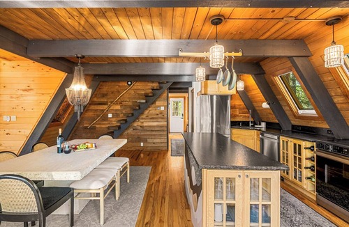 Spring Valley Cabin | Secluded Mountain A-Frame: Large Deck, Hot Tub, & BBQ, by Forest & Peak Retreats