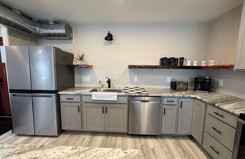 Dyckesville House | Spacious 3-Bed, 2-Bath Private Home Featuring a Private Marina, Kayaks and Gas fire pit
